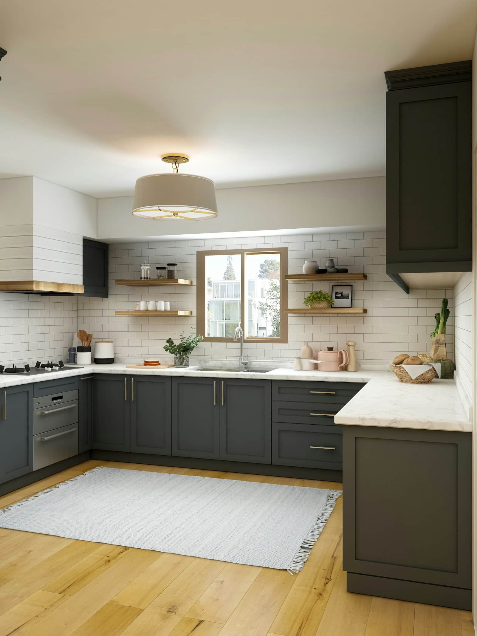 Dark-tone modern kitchen