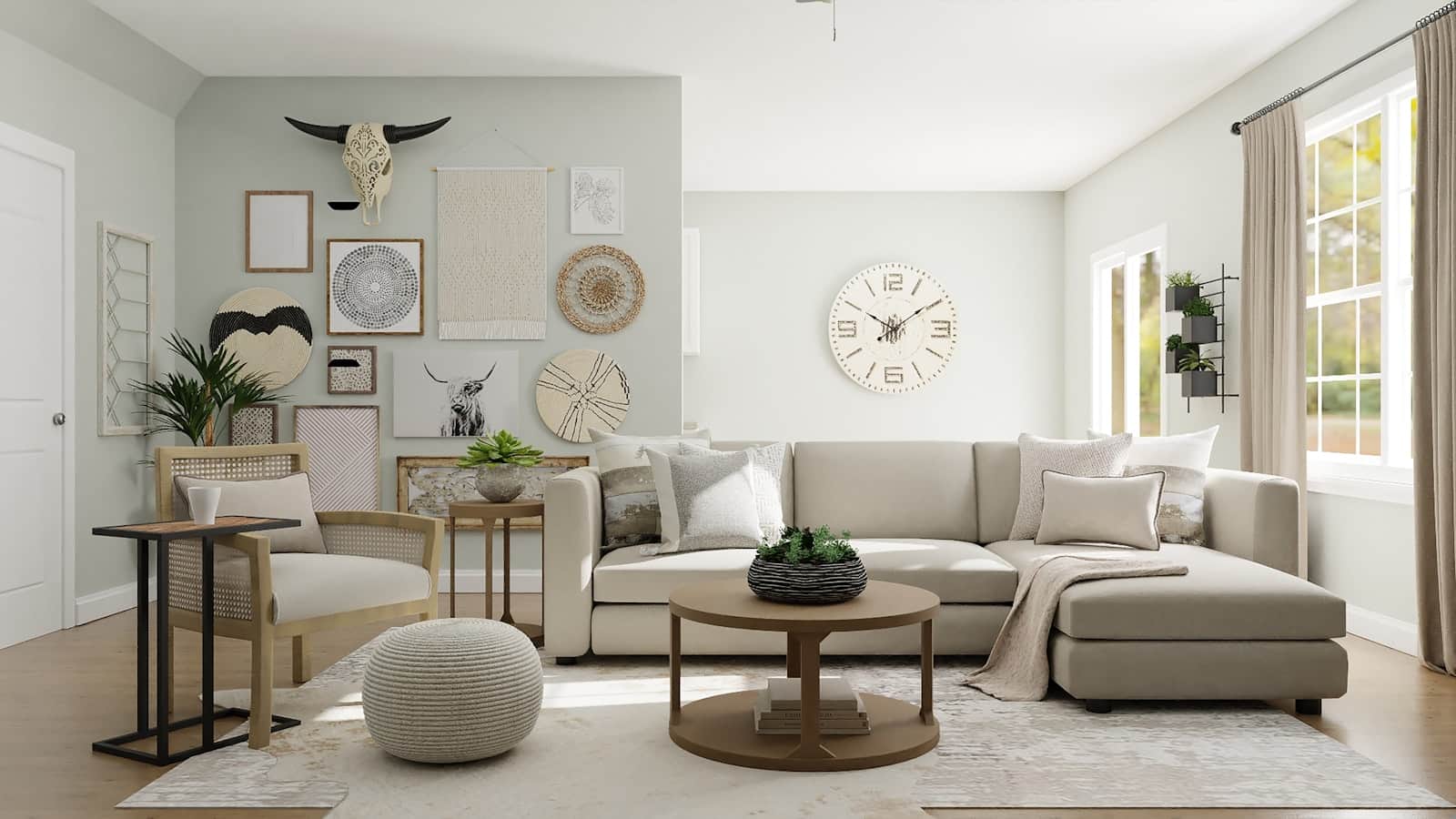 Farmhouse-style living room