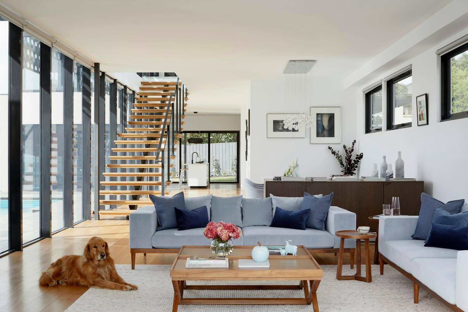 Living room interior designed by S.K. Architects