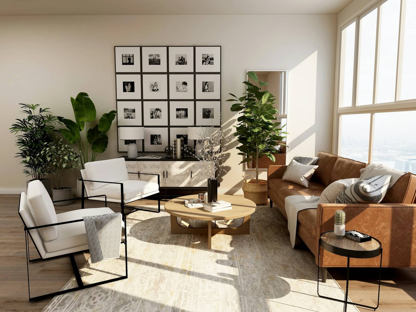 Interior living space designed by S.K. Architects