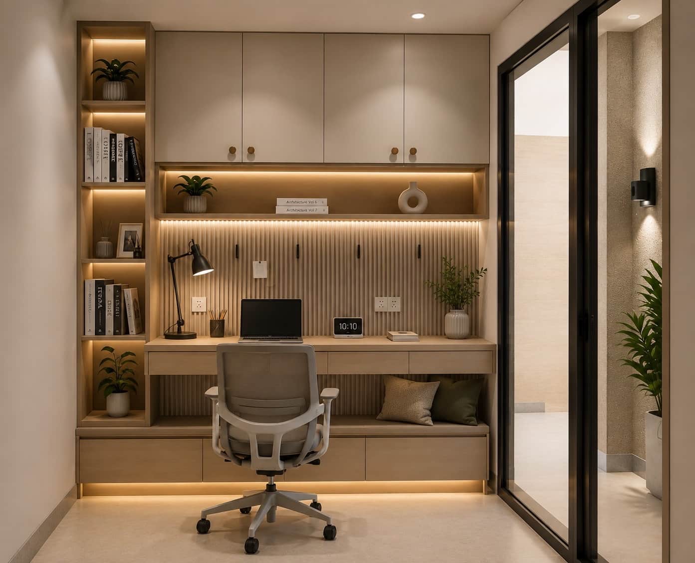 Study room interior detail